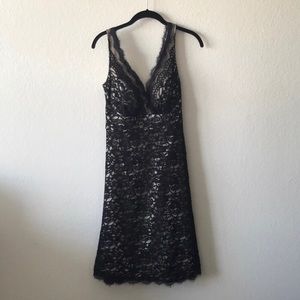White House Black Market Black Lace Dress
